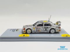 Xe Mô Hình Mercedes-Benz 190E 2.5-16 Evolution II DTM 1992 Keke Rosberg 1:64 Tarmac Works ( Bạc )