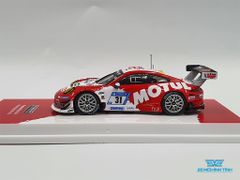 Xe Mô Hình Porsche 911 GT3 R Nurburgring 24H 2017 1:64 Tarmac Works( Trắng Đỏ )