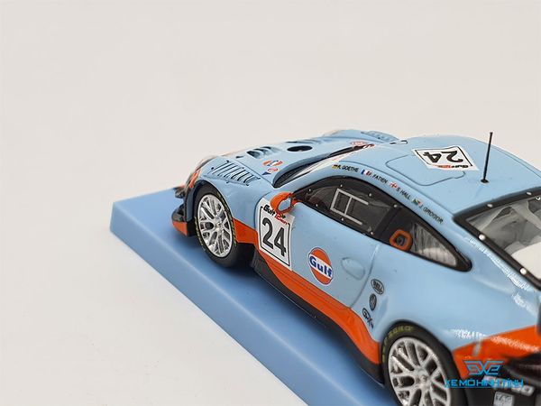 Xe Mô Hình Porsche 911 GT3 R Gulf 12H 2018 1:64 Tarmac Works ( Gulf )