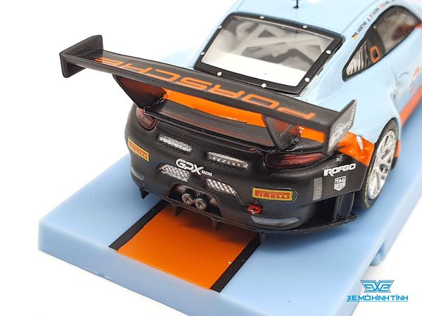 Xe Mô Hình Porsche 911 GT3 R Gulf 12H 2018 1:64 Tarmac Works ( Gulf )