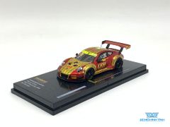 Xe Mô Hình Porsche 911 GT3 R Macau GT Cup Fia GT World Cup 2018 Earl Bamber 1:64 Tarmac Works ( Vàng đỏ )