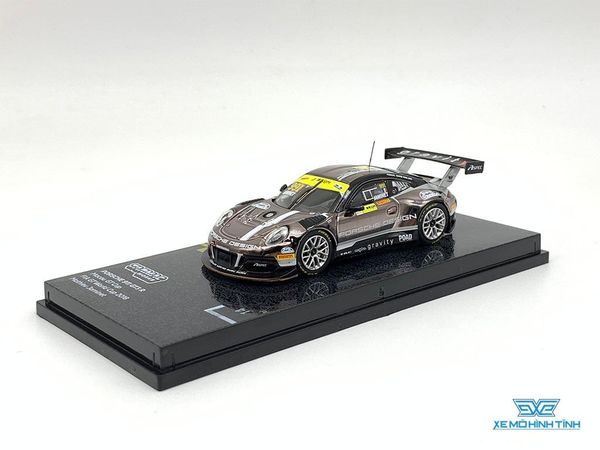 Xe Mô Hình Porsche 911 GT3 Macau GT Cup FIA GT World Cup 2018 Mathieu Jaminet 1:64 Tarmac Works ( Chrome )