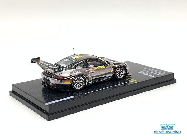 Xe Mô Hình Porsche 911 GT3 Macau GT Cup FIA GT World Cup 2018 Mathieu Jaminet 1:64 Tarmac Works ( Chrome )