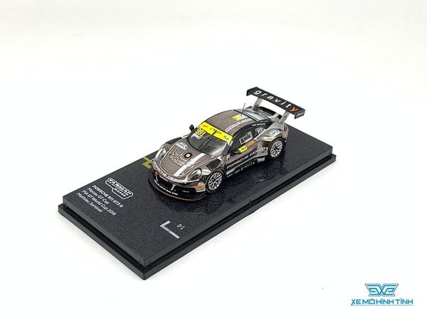 Xe Mô Hình Porsche 911 GT3 Macau GT Cup FIA GT World Cup 2018 Mathieu Jaminet 1:64 Tarmac Works ( Chrome )