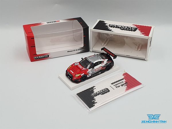 Xe Mô Hình Nissan GT-R Nismo GT3 VLN 2017 Krumm > Coronel 1:64 Tarmac Works( Trắng Đỏ )