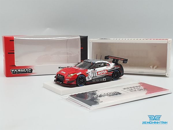 Xe Mô Hình Nissan GT-R Nismo GT3 VLN 2017 Krumm > Coronel 1:64 Tarmac Works( Trắng Đỏ )