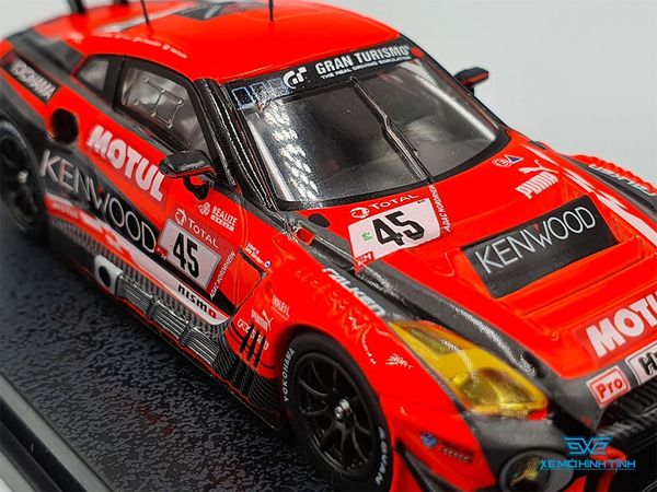 Xe Mô Hình Nissan GT-R Nismo GT3 Nurburgring 24hours 2019 1:64 Tarmac Works ( Cam Dạ Quang )