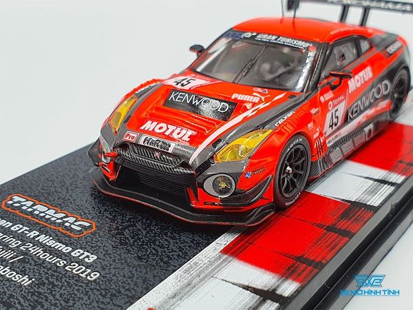 Xe Mô Hình Nissan GT-R Nismo GT3 Nurburgring 24hours 2019 1:64 Tarmac Works ( Cam Dạ Quang )