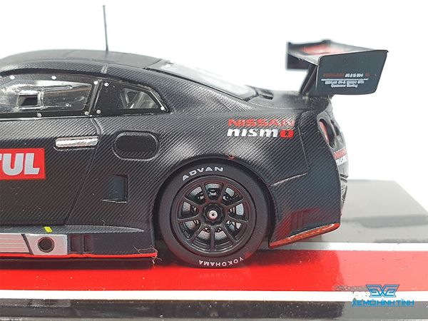 Xe Mô Hình Nissan GT-R Nismo GT3 1:64 Tarmac Works ( Đen Nhám )