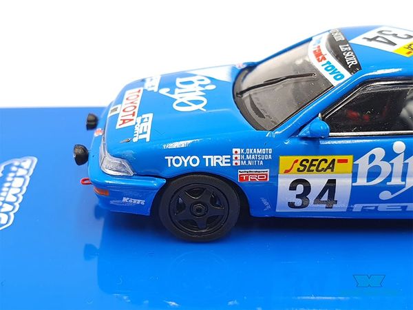 Xe Mô Hình Toyota Corolla Levin AE92 SPA 24 Hours 1989 1:64 Tarmac Works ( Xanh )