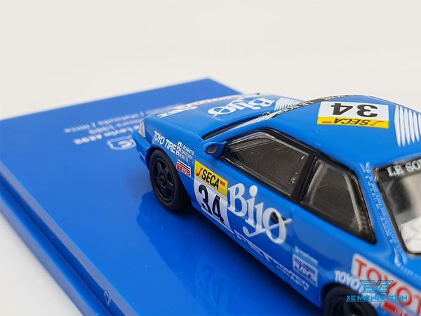 Xe Mô Hình Toyota Corolla Levin AE92 SPA 24 Hours 1989 1:64 Tarmac Works ( Xanh )