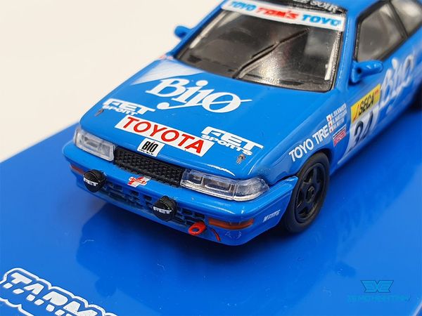 Xe Mô Hình Toyota Corolla Levin AE92 SPA 24 Hours 1989 1:64 Tarmac Works ( Xanh )