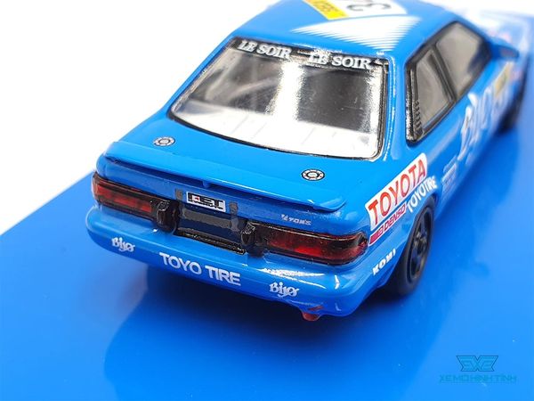 Xe Mô Hình Toyota Corolla Levin AE92 SPA 24 Hours 1989 1:64 Tarmac Works ( Xanh )