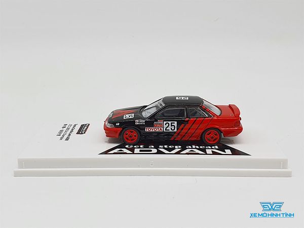 Xe Mô Hình Toyota Corolla Levin AE92 JTCC 1990 Div.3 Champion 1:64 ( Đỏ Advan )