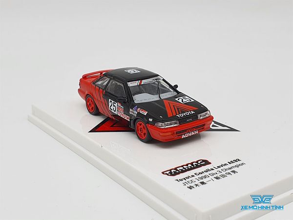 Xe Mô Hình Toyota Corolla Levin AE92 JTCC 1990 Div.3 Champion 1:64 ( Đỏ Advan )