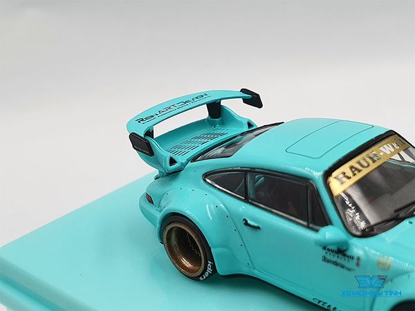 Xe Mô Hình Porsche RWB 964 Tiffany 1:64 Tarmac Works( Xanh Min )