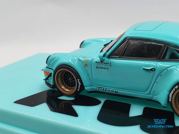 Xe Mô Hình Porsche RWB 964 Tiffany 1:64 Tarmac Works( Xanh Min )