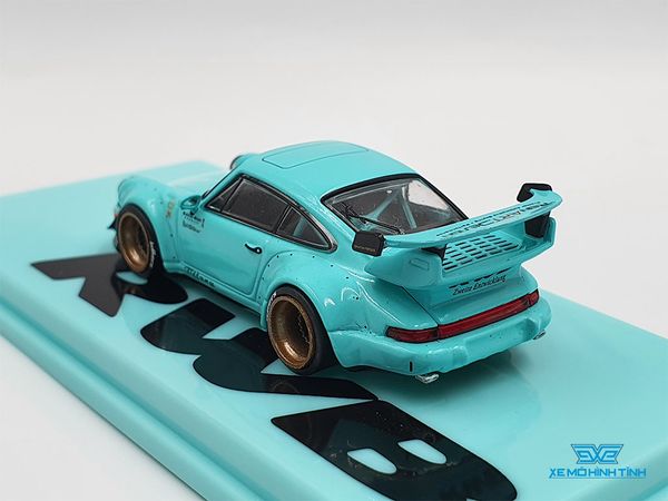 Xe Mô Hình Porsche RWB 964 Tiffany 1:64 Tarmac Works( Xanh Min )