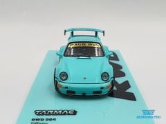 Xe Mô Hình Porsche RWB 964 Tiffany 1:64 Tarmac Works( Xanh Min )