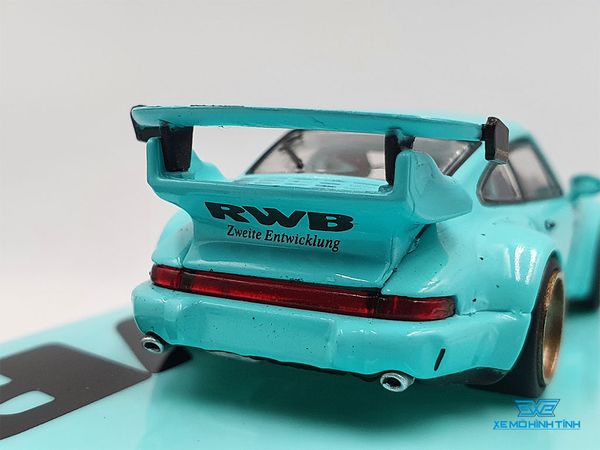 Xe Mô Hình Porsche RWB 964 Tiffany 1:64 Tarmac Works( Xanh Min )