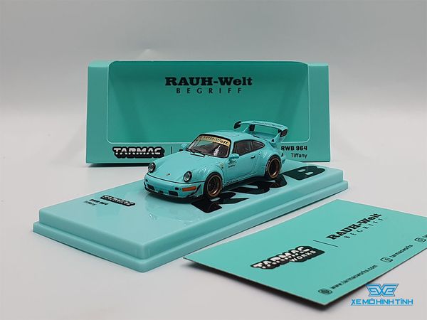 Xe Mô Hình Porsche RWB 964 Tiffany 1:64 Tarmac Works( Xanh Min )