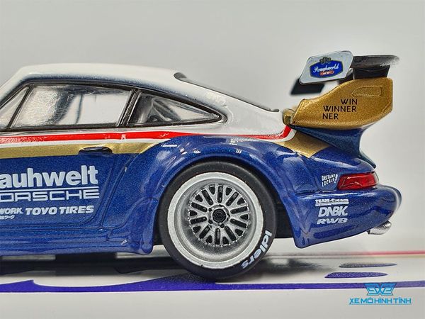 Xe Mô Hình Porsche RWB 964 Waikato 1:64 Tarmac Works ( Xanh )