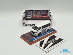 Xe Mô Hình Toyota Hiace Widebody 1:64 Tarmac Works ( Trắng )