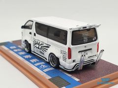 Xe Mô Hình Toyota Hiace Widebody 1:64 Tarmac Works ( Trắng )