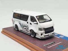 Xe Mô Hình Toyota Hiace Widebody 1:64 Tarmac Works ( Trắng )