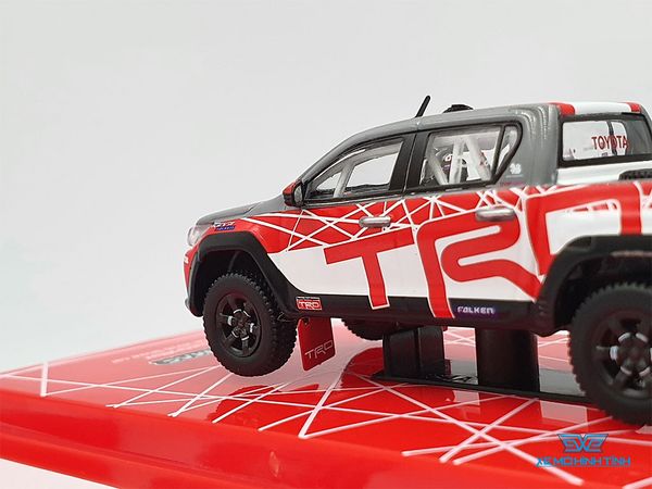 Xe Mô Hình Toyota Hilux AXCR 2016 Show Car 1:64 Tarmac Works ( Trắng Đỏ )