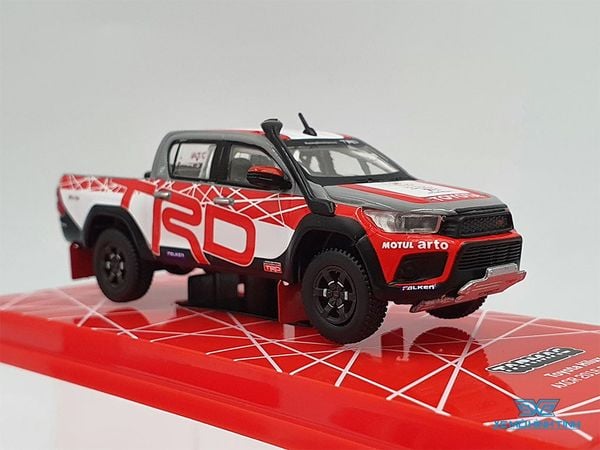 Xe Mô Hình Toyota Hilux AXCR 2016 Show Car 1:64 Tarmac Works ( Trắng Đỏ )