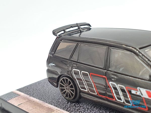 Xe Mô Hình Mitsubishi Lancer Evolution Wagon Ralliart 1:64 Tarmac Works ( Đen )