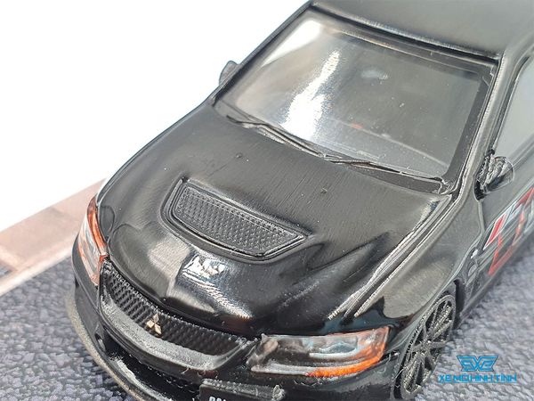 Xe Mô Hình Mitsubishi Lancer Evolution Wagon Ralliart 1:64 Tarmac Works ( Đen )