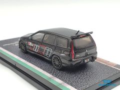 Xe Mô Hình Mitsubishi Lancer Evolution Wagon Ralliart 1:64 Tarmac Works ( Đen )