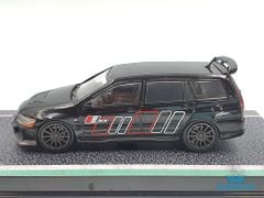 Xe Mô Hình Mitsubishi Lancer Evolution Wagon Ralliart 1:64 Tarmac Works ( Đen )