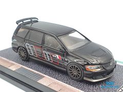 Xe Mô Hình Mitsubishi Lancer Evolution Wagon Ralliart 1:64 Tarmac Works ( Đen )