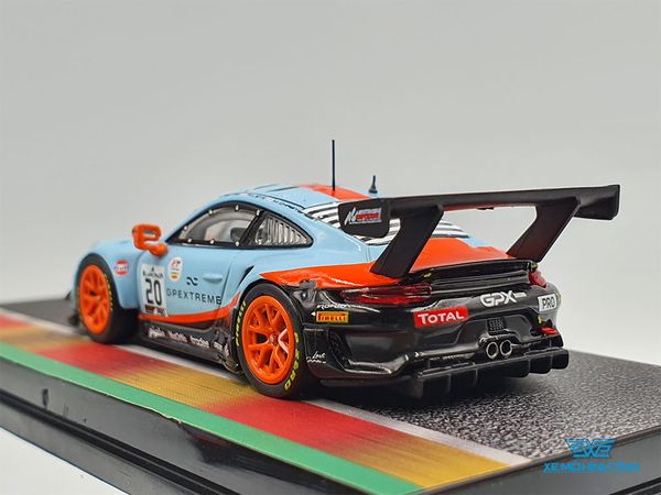 Xe Mô Hình Porsche 911 GT3 R 1:64 Tarmac Works ( Xanh Gulf )