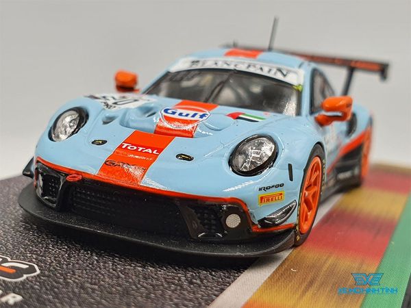 Xe Mô Hình Porsche 911 GT3 R 1:64 Tarmac Works ( Xanh Gulf )