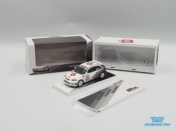 Xe Mô Hình Honda Civic Type R EK9 1:64 Tarmac Works ( Trắng )