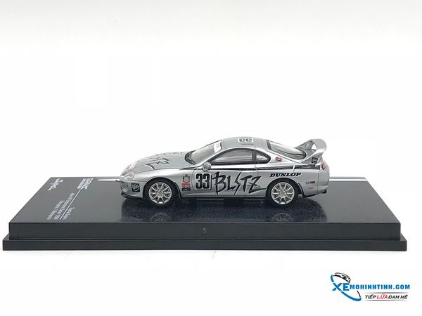 Xe Mô Hinh Toyota Supra Japan N1 Endurance Series 1994 Fukuyama / Motoyama 1:64 Tarmac Works ( BẠc )