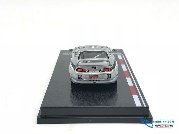 Xe Mô Hinh Toyota Supra Japan N1 Endurance Series 1994 Fukuyama / Motoyama 1:64 Tarmac Works ( BẠc )