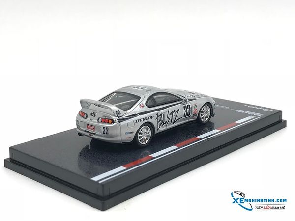 Xe Mô Hinh Toyota Supra Japan N1 Endurance Series 1994 Fukuyama / Motoyama 1:64 Tarmac Works ( BẠc )