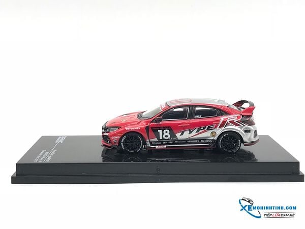 Xe Mô Hình Honda Civic Type R FK8 NASA 25 Hours of Thunderhill Race 2017 1:64 Tarmac Works ( Đỏ )