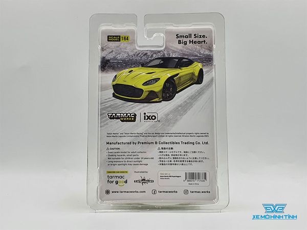 Xe Mô Hình Aston Martin DBS Superleggera 1:64 Tarmac Works (Vàng Chanh)