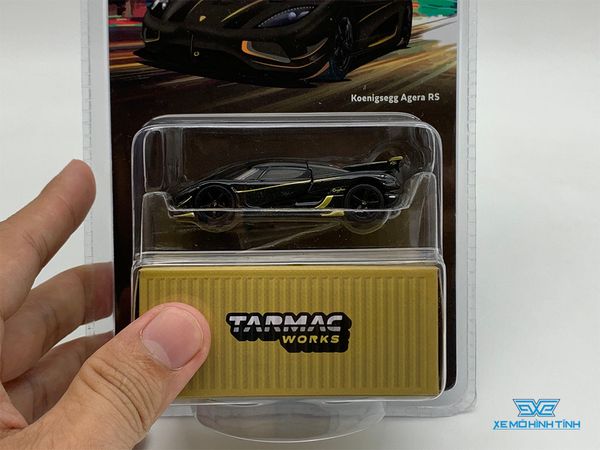 Xe Mô Hình Koenigsegg Agera RS 1:64 Tarmac Works ( Đen viền Vàng )