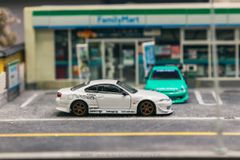 Xe mô hình Vertex Nissan Silvia (S15) 1:64 Tarmac Works ( White )