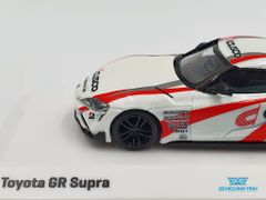 Xe Mô Hình Toyota GR Supra CUSCO 1:64 Tarmac Works/Kyosho (Trắng)