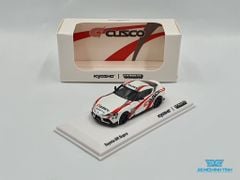 Xe Mô Hình Toyota GR Supra CUSCO 1:64 Tarmac Works/Kyosho (Trắng)