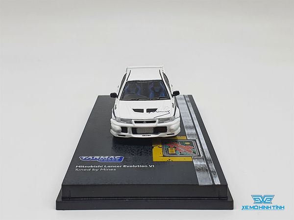 Xe Mô Hình Mitsubishi Lancer Evolution VI Tuned By Mine's 1:64 Tarmac Works ( Trắng )