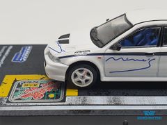 Xe Mô Hình Mitsubishi Lancer Evolution VI Tuned By Mine's 1:64 Tarmac Works ( Trắng )